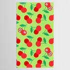Big fruit Cherry duo with fun pun 'Cherry Nice'  Tablecloth Gallery Image 2