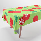 Big fruit Cherry duo with fun pun 'Cherry Nice'  Tablecloth Gallery Image 1