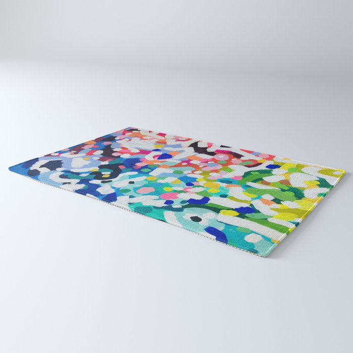 Rainbow Kaleidoscope by Ejaaz Haniff Colorful Art Abstract Painting Acrylic Painting Fun Shapes Pattern Rug Gallery Image 3