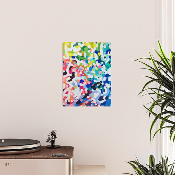 Rainbow Kaleidoscope by Ejaaz Haniff Colorful Art Abstract Painting Acrylic Painting Fun Shapes Pattern Poster Gallery Image 2