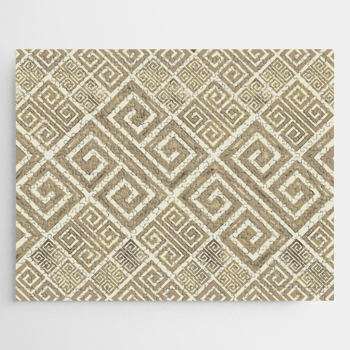 Greek Meander Pattern - Greek Key Ornament Jigsaw Puzzle Gallery Image 1