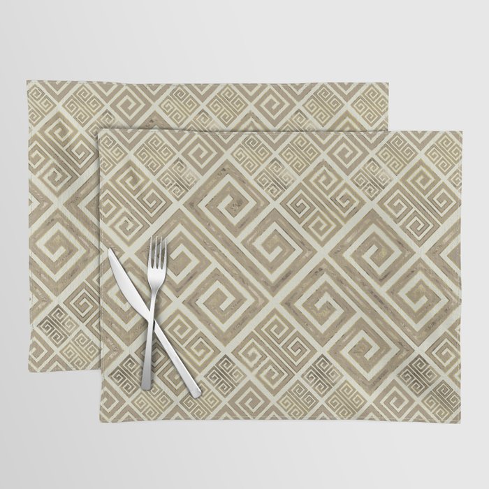 Greek Meander Pattern - Greek Key Ornament Placemat Gallery Image 1
