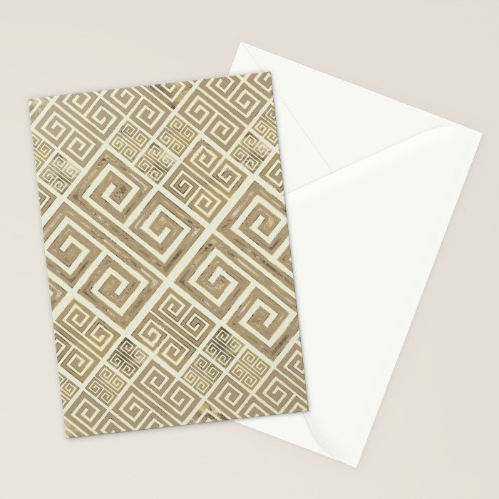 Greek Meander Pattern - Greek Key Ornament Stationery Card Gallery Image 2