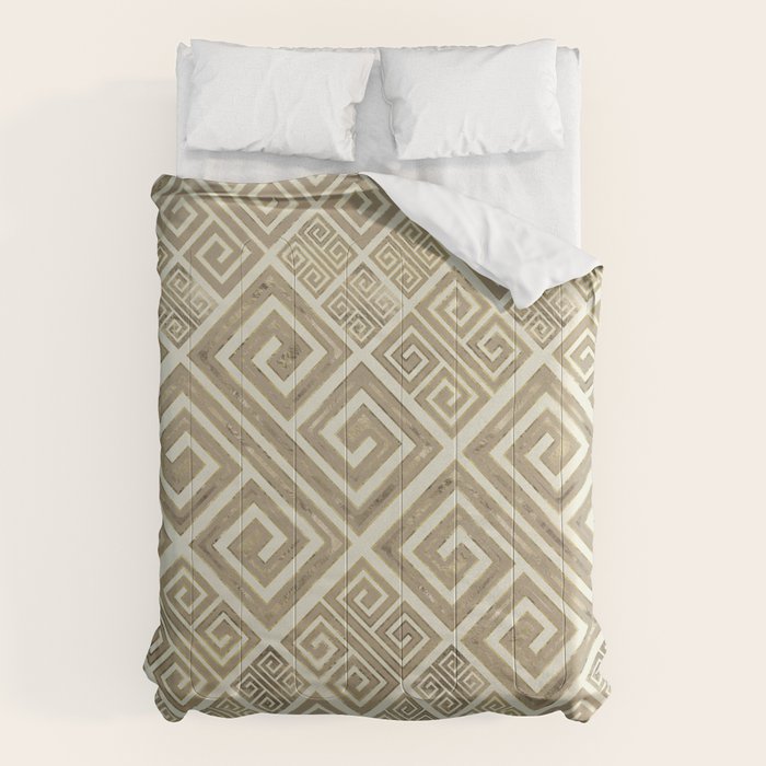 Greek Meander Pattern - Greek Key Ornament Comforter Gallery Image 6