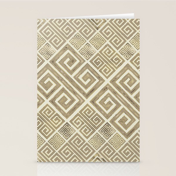 Greek Meander Pattern - Greek Key Ornament Stationery Card Gallery Image 2