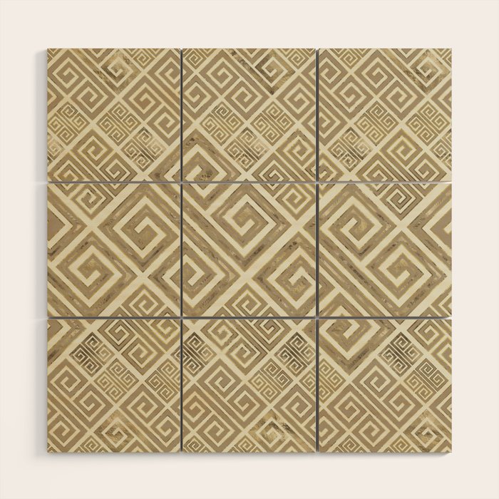 Greek Meander Pattern - Greek Key Ornament Wood Wall Art Gallery Image 1