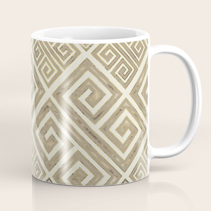 Greek Meander Pattern - Greek Key Ornament Coffee Mug Gallery Image 1