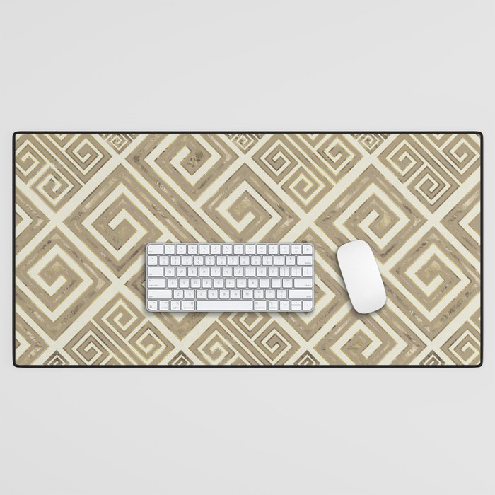 Greek Meander Pattern - Greek Key Ornament Desk Mat Gallery Image 1