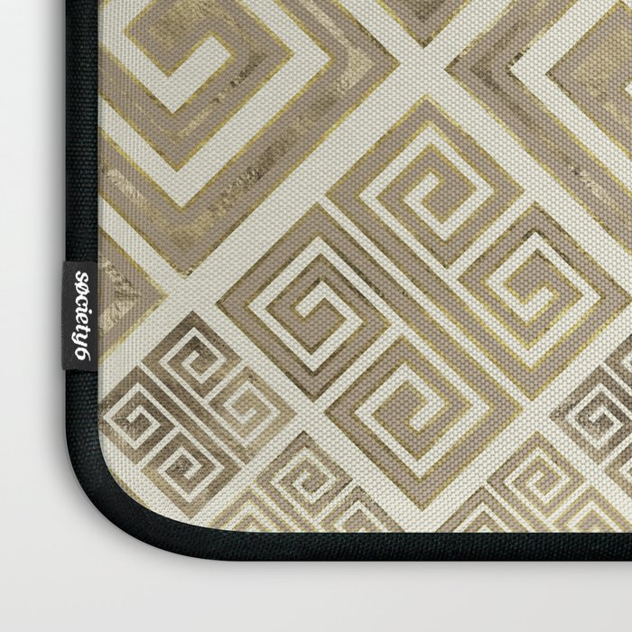 Greek Meander Pattern - Greek Key Ornament Laptop Sleeve Gallery Image 3