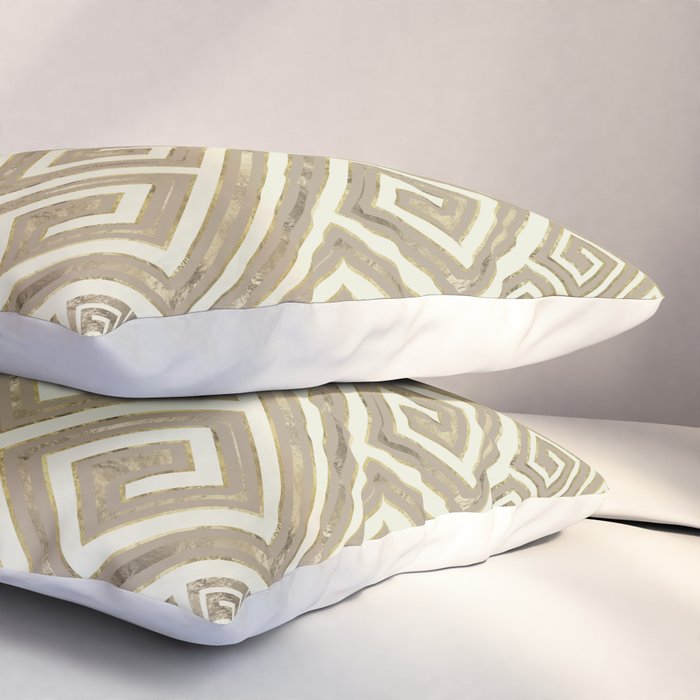 Greek Meander Pattern - Greek Key Ornament Pillow Sham Gallery Image 3