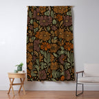 Eternal Summer Block Print Countryside Vibes Flower Garden Marigold Window Curtain Gallery Image 5
