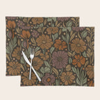 Eternal Summer Block Print Countryside Vibes Flower Garden Marigold Placemat Gallery Image 1