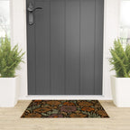 Eternal Summer Block Print Countryside Vibes Flower Garden Marigold Welcome Mat Gallery Image 3