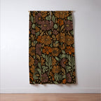 Eternal Summer Block Print Countryside Vibes Flower Garden Marigold Window Curtain Gallery Image 3