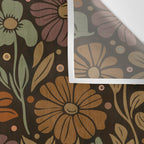 Eternal Summer Block Print Countryside Vibes Flower Garden Marigold Wall Tapestry Gallery Image 3