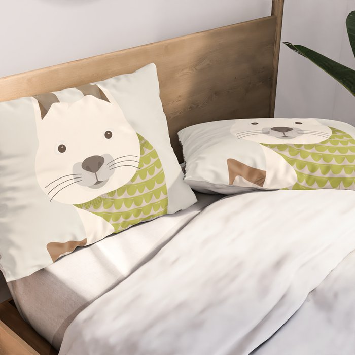 Whimsical Red Squirrel Pillow Sham Gallery Image 2