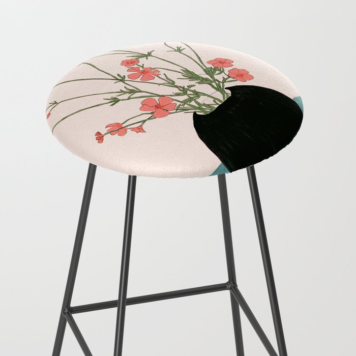 Blooming Wildflowers Rose Stool Gallery Image 2