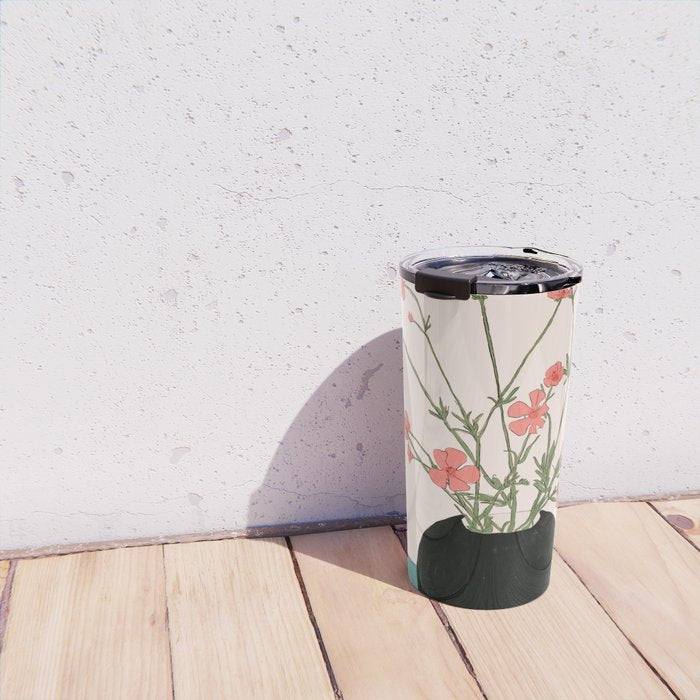 Blooming Wildflowers Rose Travel Mug Gallery Image 4