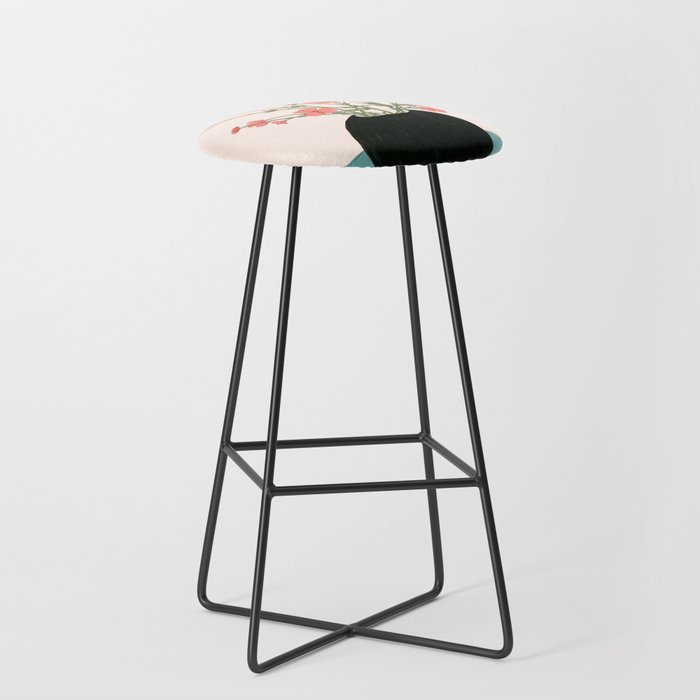 Blooming Wildflowers Rose Stool Gallery Image 1