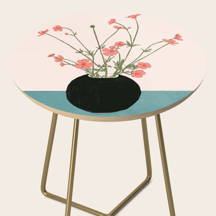 Blooming Wildflowers Rose Side Table Gallery Image 2