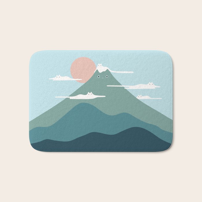 Cat Landscape 72B Bath Mat Gallery Image 1