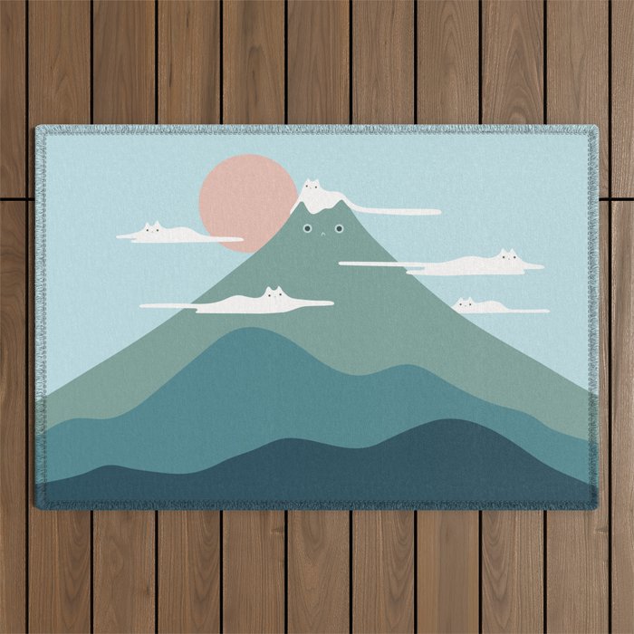 Cat Landscape 72B Outdoor Rug Gallery Image 1