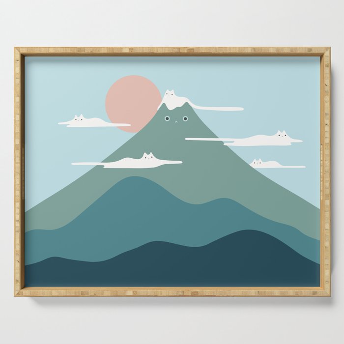 Cat Landscape 72B Serving Tray Gallery Image 1