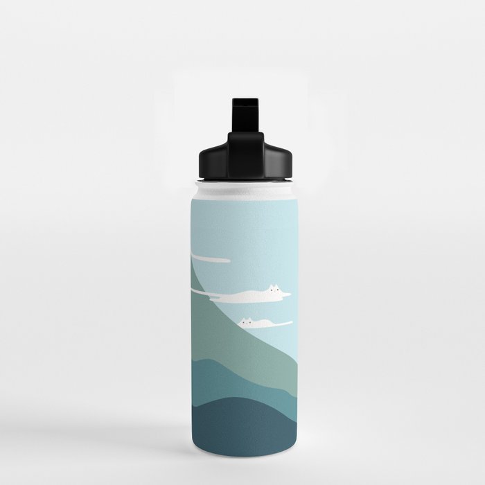 Cat Landscape 72B Water Bottle Gallery Image 2
