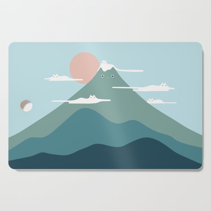 Cat Landscape 72B Cutting Board Gallery Image 1