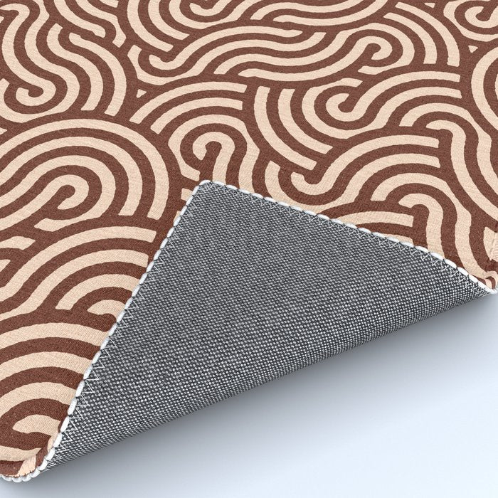 SWIRL Cacao and Almond Rug Gallery Image 4