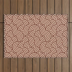 SWIRL Cacao and Almond Outdoor Rug Gallery Image 1