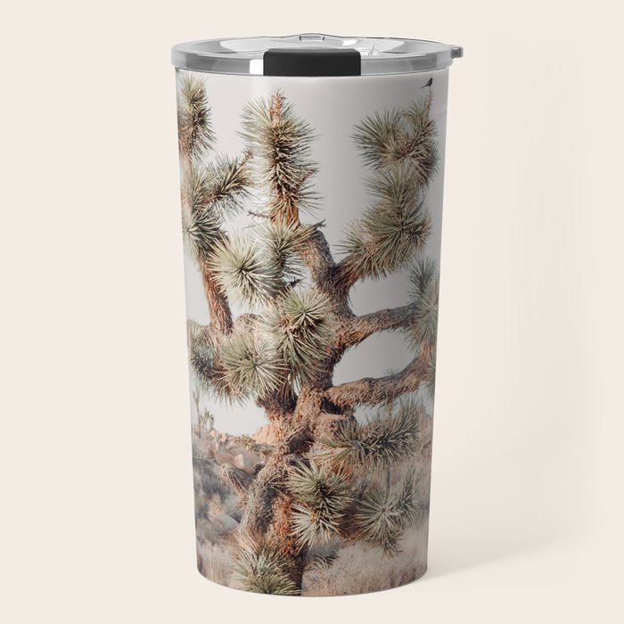 Twisted Joshua Tree, Desert Art Print, Landscape Photography Travel Mug Gallery Image 1
