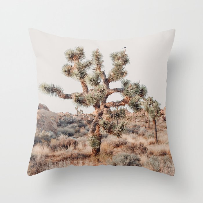 Twisted Joshua Tree, Desert Art Print, Landscape Photography Throw Pillow Gallery Image 6