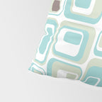 Retro Rectangles Mid Century Modern Geometric Vintage Style Pillow Sham Gallery Image 4