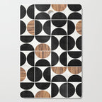Mid-Century Modern Pattern No.1 - Concrete and Wood Cutting Board Gallery Image 1