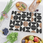 Mid-Century Modern Pattern No.1 - Concrete and Wood Cutting Board Gallery Image 2