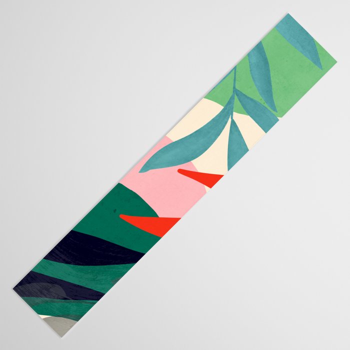 Abstract Art Tropical Leaves 42 Table Runner Gallery Image 3