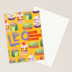 Leo Birthday Treats in Orange | Zodiac Series Stationery Card Gallery Image 2