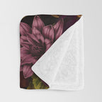 Magical Vintage Night Garden Throw Blanket Gallery Image 3