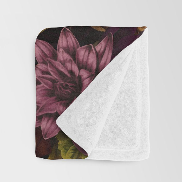 Magical Vintage Night Garden Throw Blanket Gallery Image 3