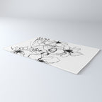 Monochrome Muse Expressive Line Art Portrait Rug Gallery Image 3