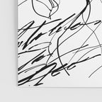 Monochrome Muse Expressive Line Art Portrait Poster Gallery Image 3