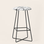 Monochrome Muse Expressive Line Art Portrait Stool Gallery Image 1