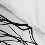 Monochrome Muse Expressive Line Art Portrait Comforter Gallery Image 4