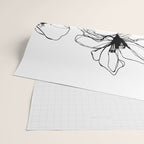 Monochrome Muse Expressive Line Art Portrait Wrapping Paper Gallery Image 2