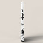 Monochrome Muse Expressive Line Art Portrait iPhone Case Gallery Image 2