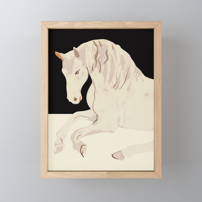 Minimal Abstract Art Horse 2 Mini Art Print Gallery Image 1