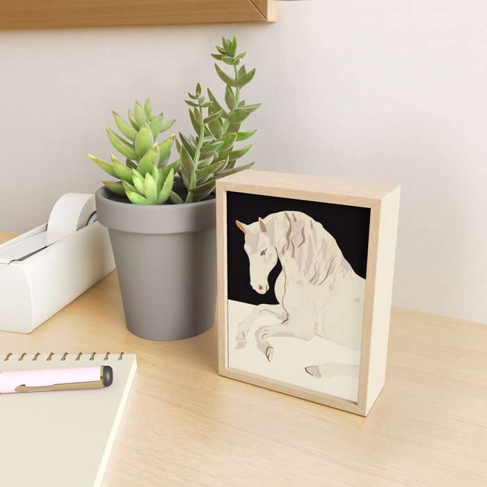 Minimal Abstract Art Horse 2 Mini Art Print Gallery Image 2