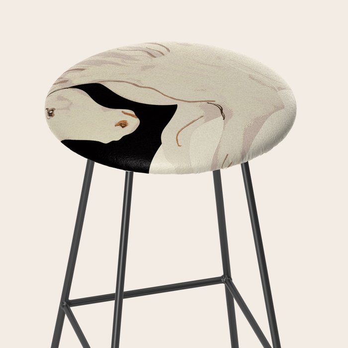Minimal Abstract Art Horse 2 Stool Gallery Image 2
