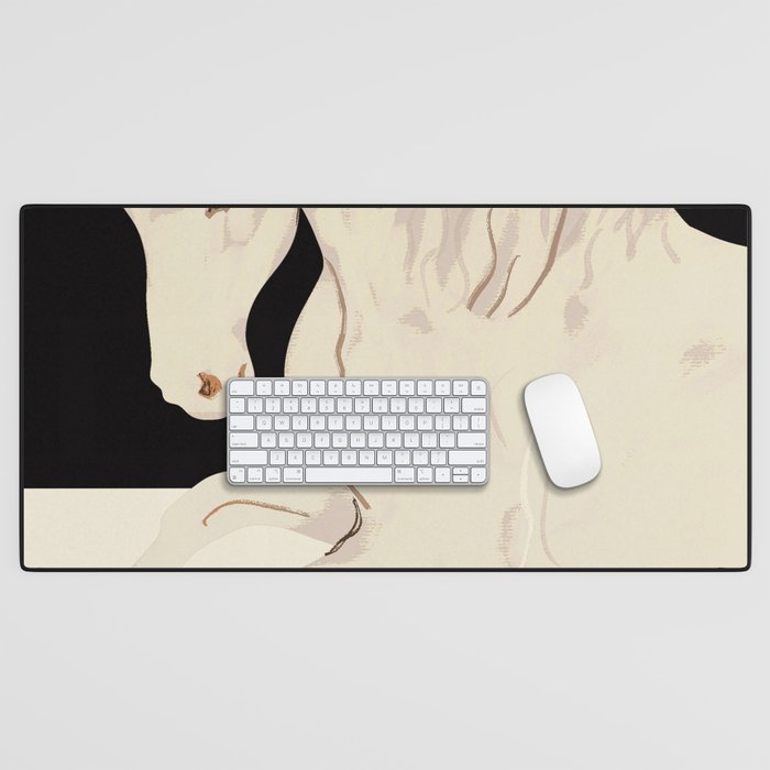 Minimal Abstract Art Horse 2 Desk Mat Gallery Image 1